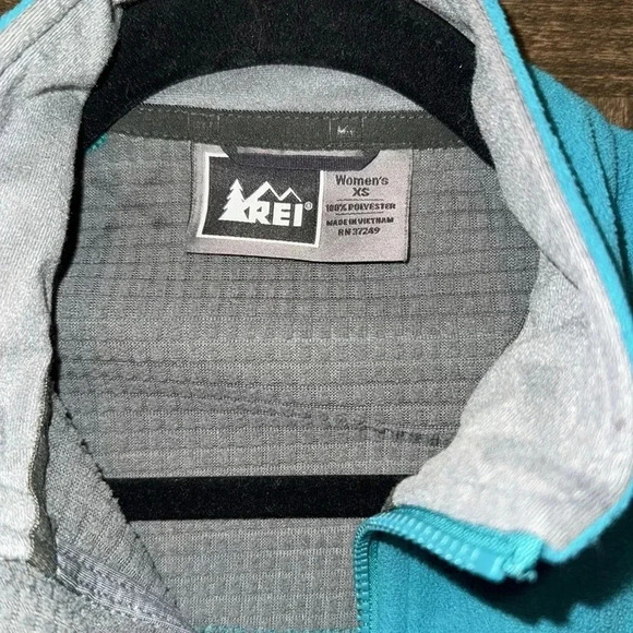 REI Teal Blue Hiking Vest Womens XS Athlestic Athlesiure EUC Zipper Pockets - Picture 5 of 11